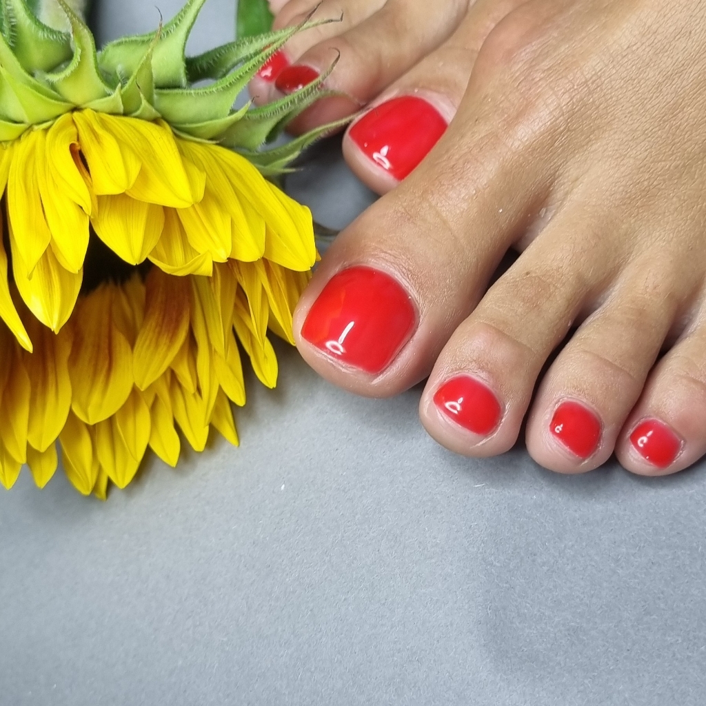 Pediküre mit Schellak( Gellack)