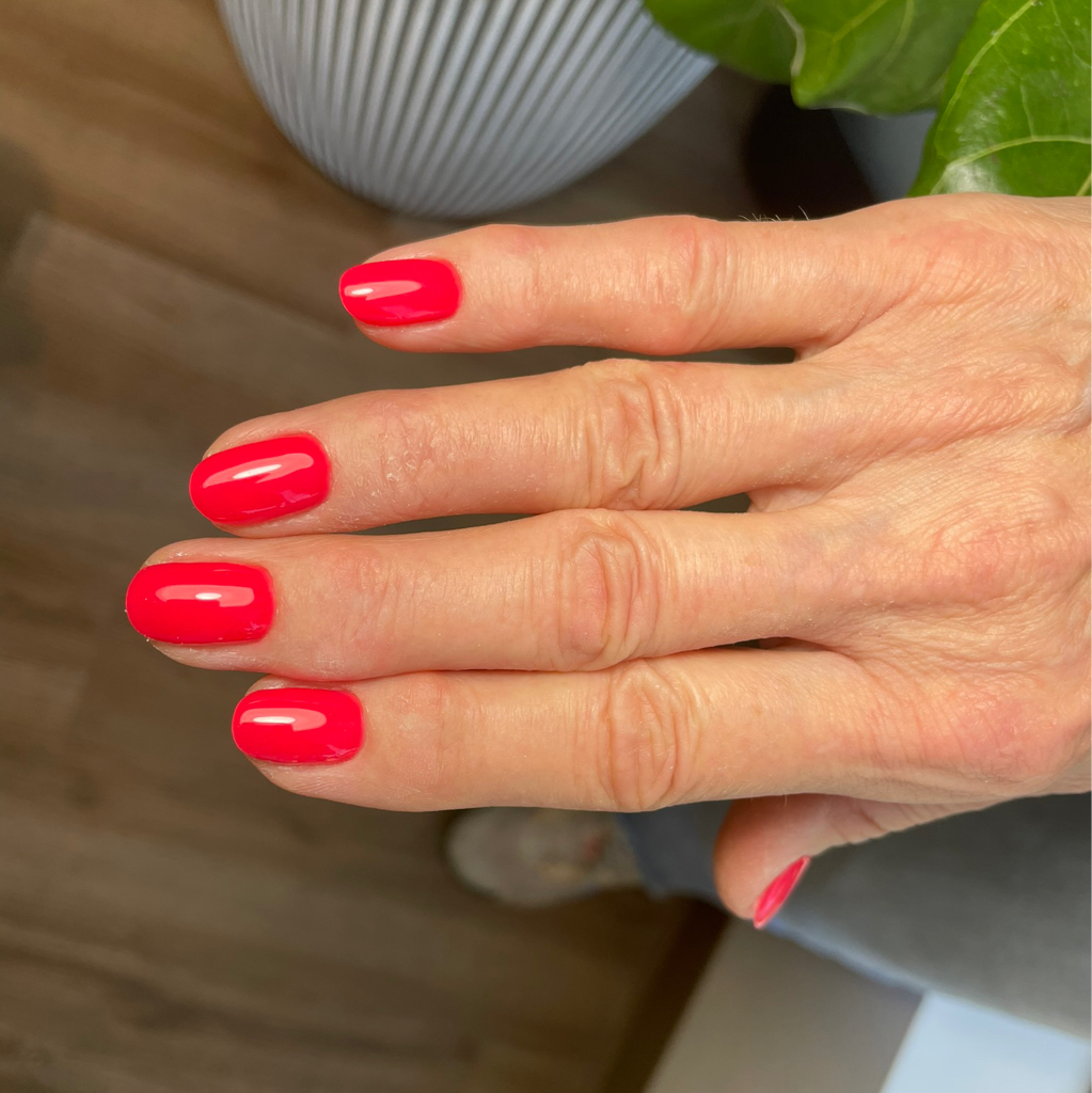 Gel polish manicure