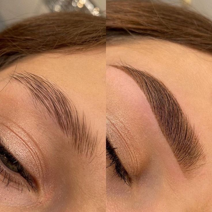 Брови оформление+окрашивание