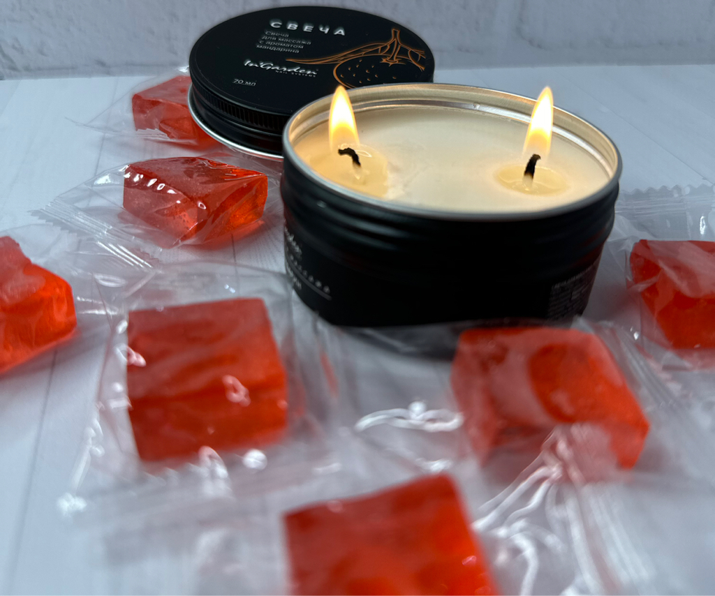 SPA (Скрабирование ступней/рук + массаж свечой)