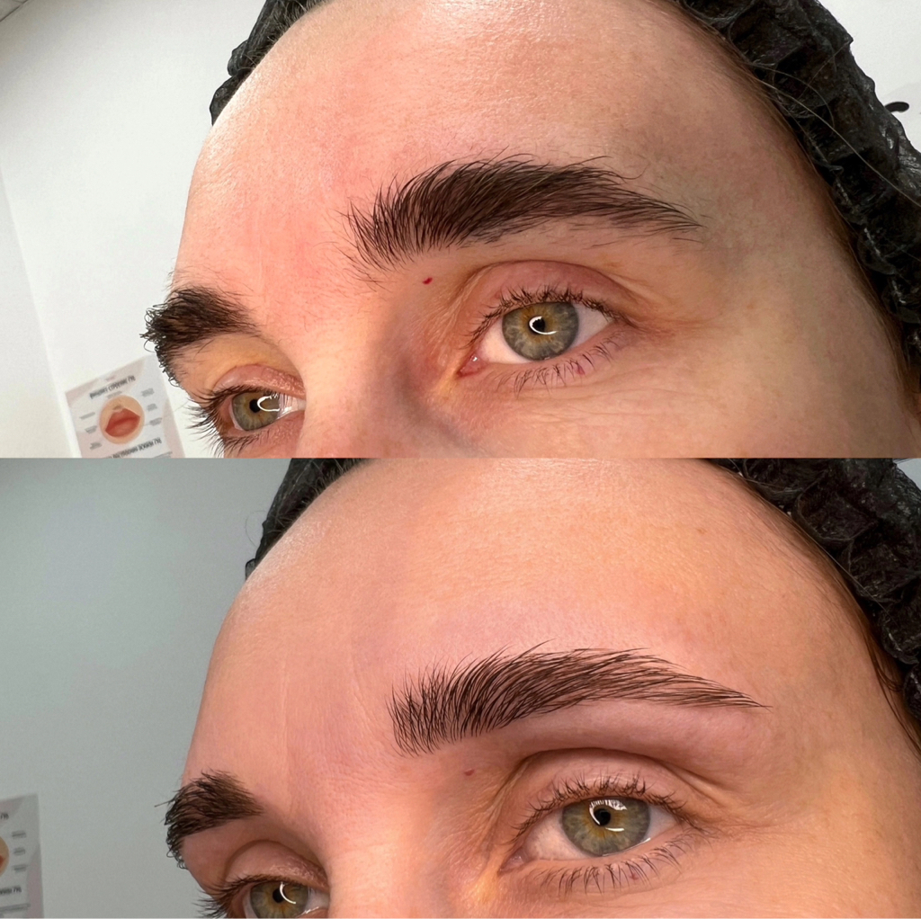 Только коррекция бровей(воск+пинцет)