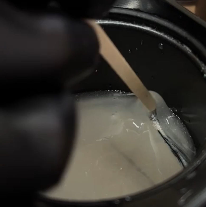 Коррекция 1 зоны воском