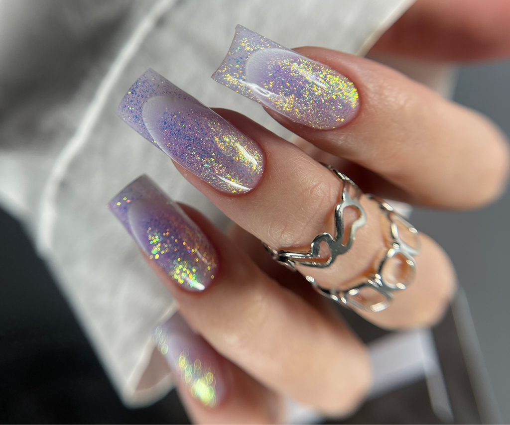 Наращивание ногтей+ однотонное покрытие гель лак