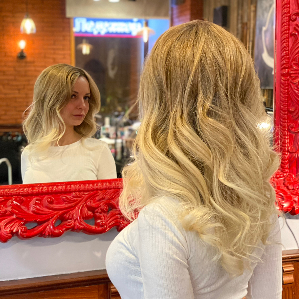 Укладка локоны