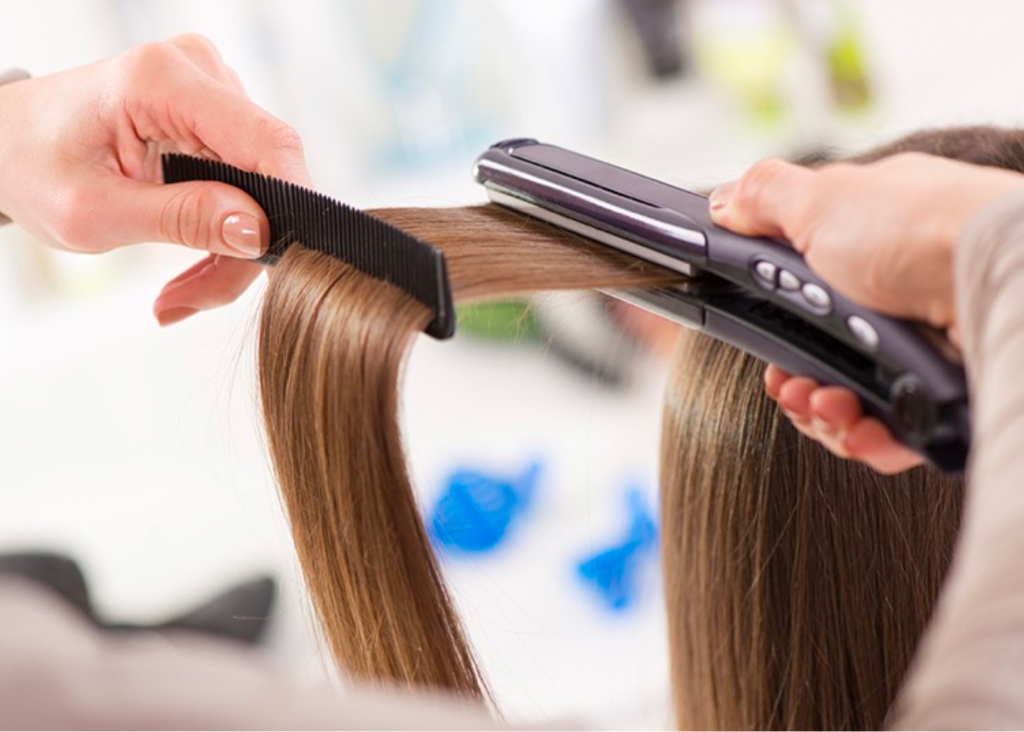 Укладка с использованием горячих инструментов