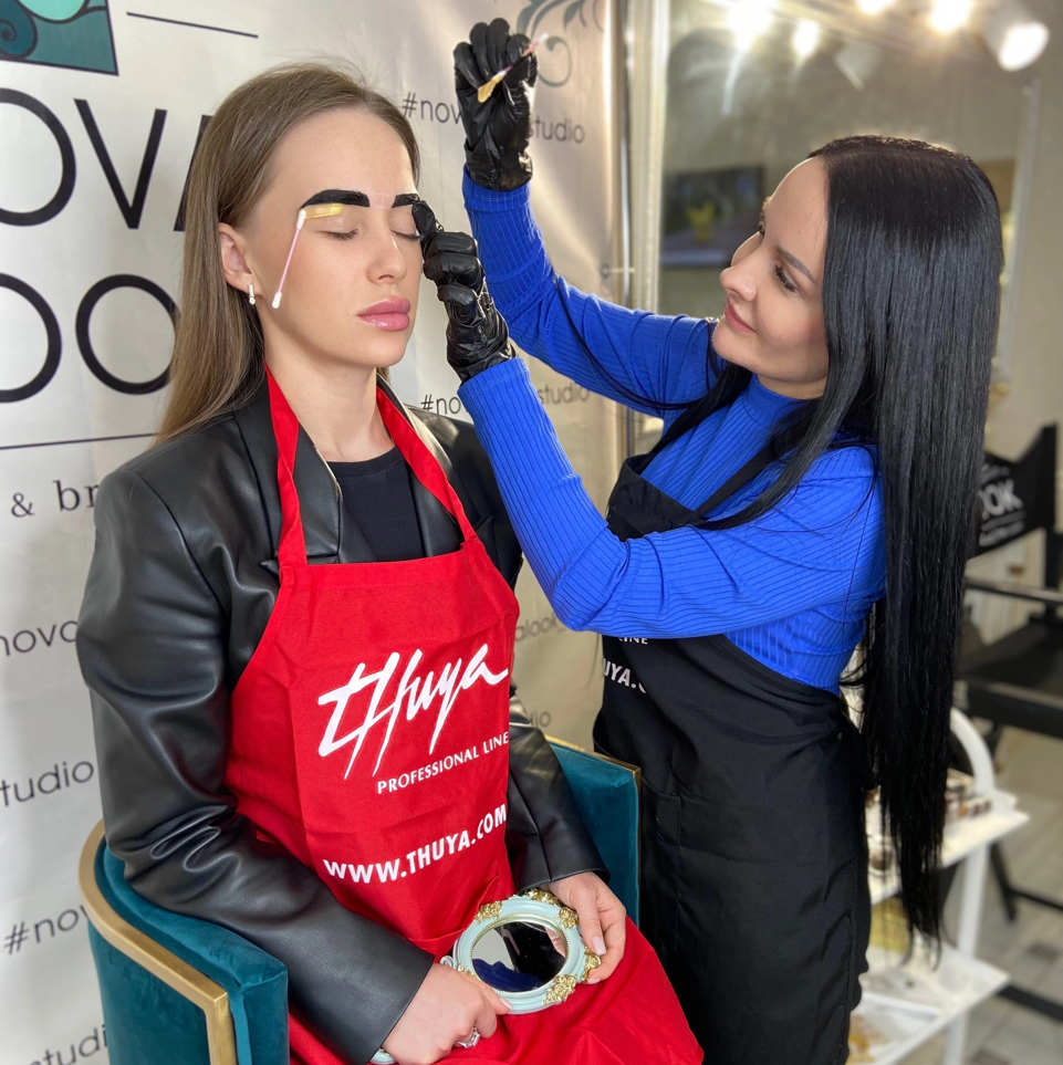 Архитектура и окрашивание бровей краской