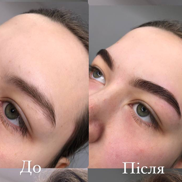БРОВИ•ламі+корекція+фарбування