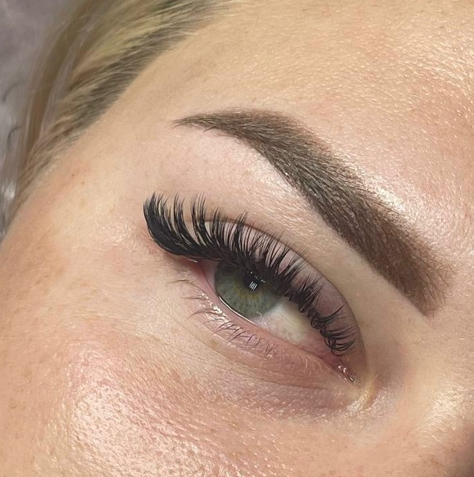 Наращивание  3 д мокрый