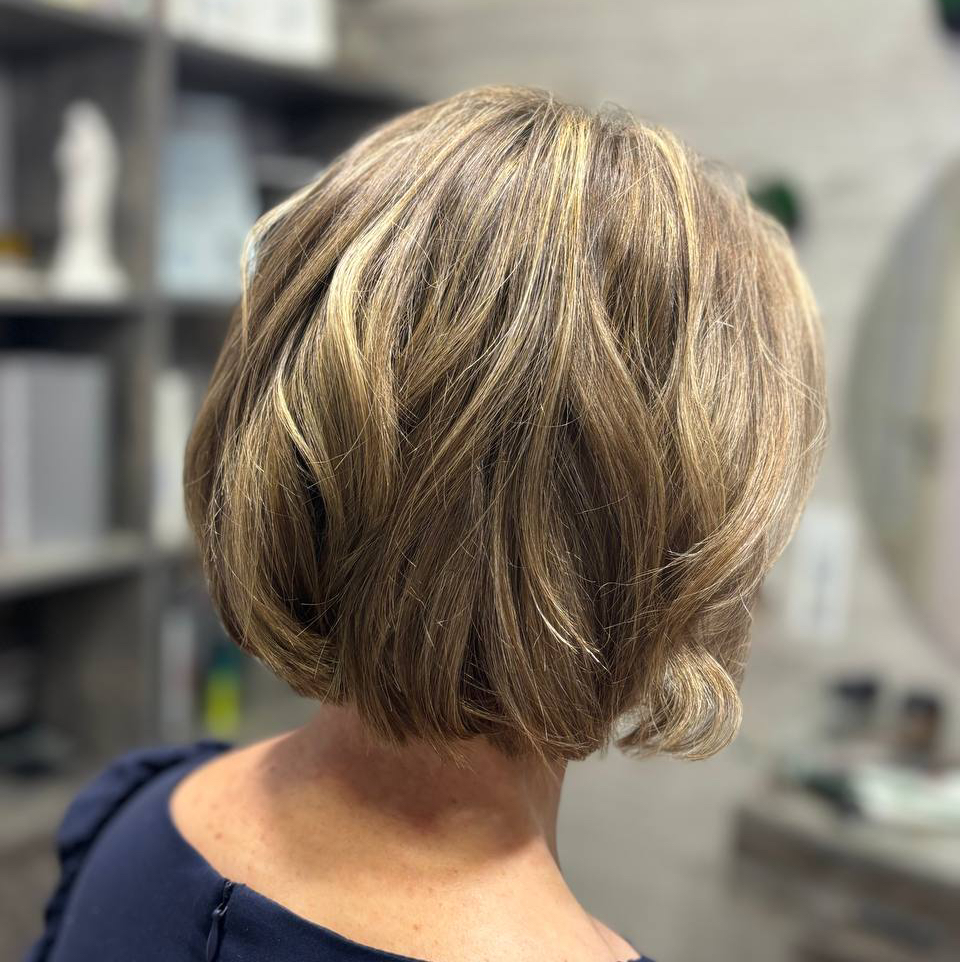 Мелирование +тонирование(короткие волосы)+укладка