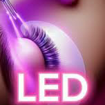 LED наращивание ресниц 1D