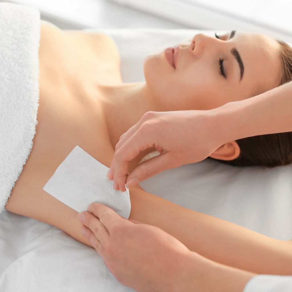 Восковая депиляция. Подмышки.