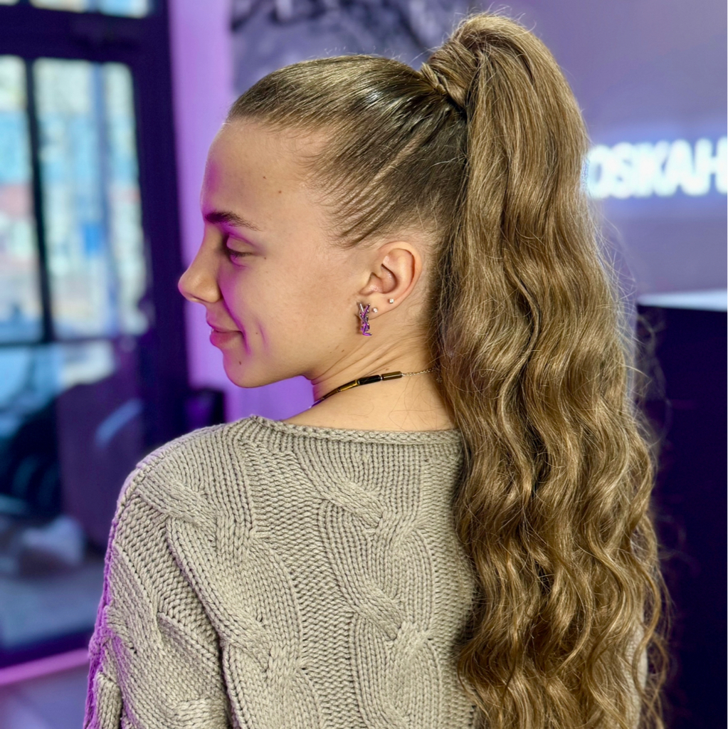 Волнистый накладной хвост