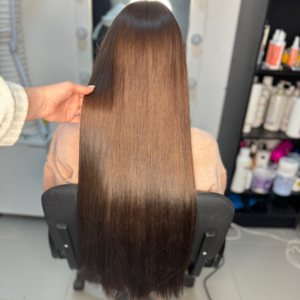 Окрашивание тон в тон ( волосы ниже пояса)