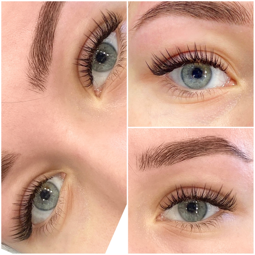 Лучи, цветные ресницы, стразы + 500₽