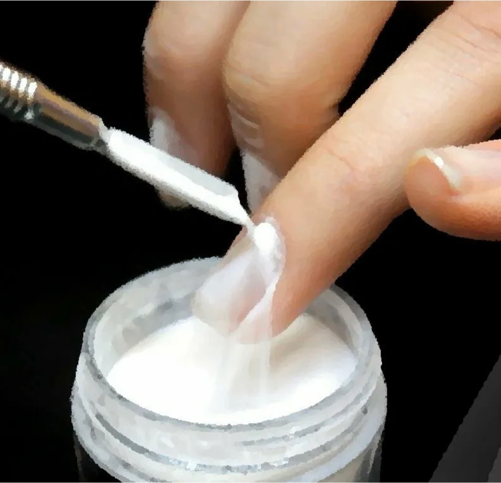 Укрепление акриловой пудрой (все пальчики)