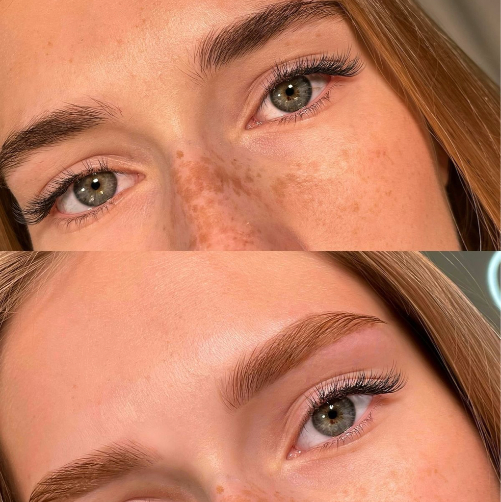 Осветление бровей с тонированием по желанию (коррекция +форма )