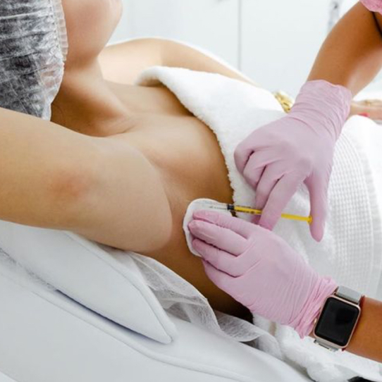 Гипергидроз (ботоксулиновая коррекция)