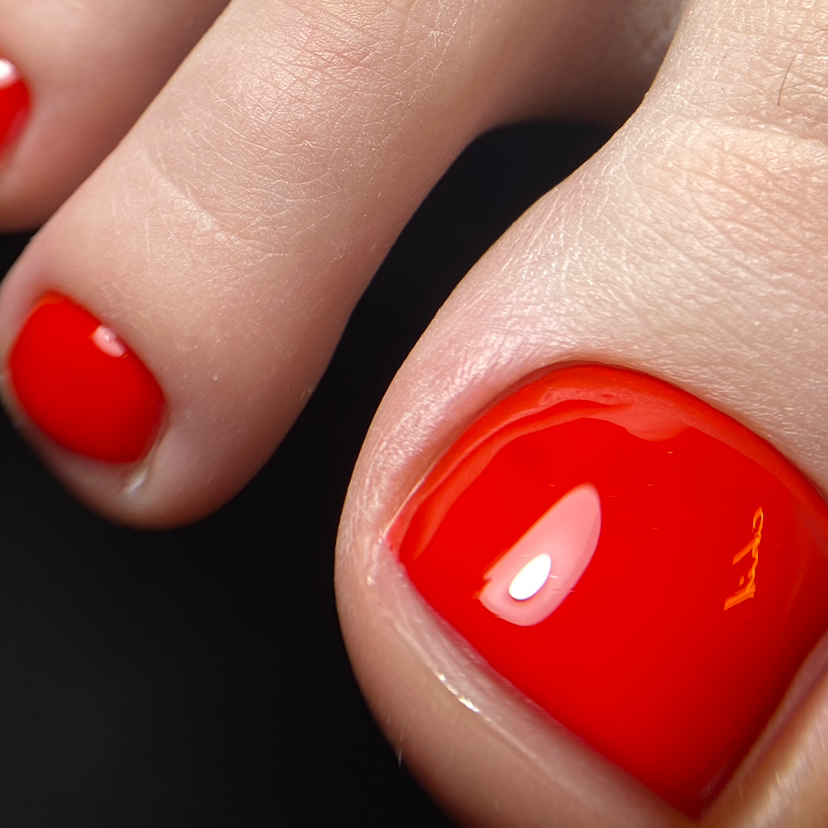 Педикюр с покрытием без обработки стопы