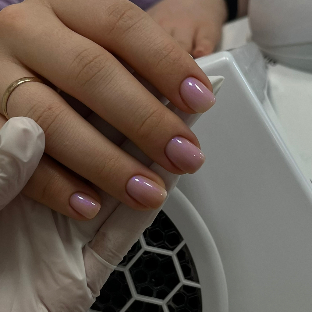 маникюр с покрытием+втирка