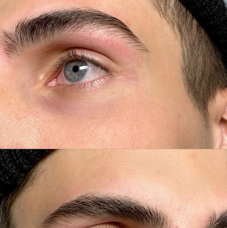 Мужская коррекция бровей