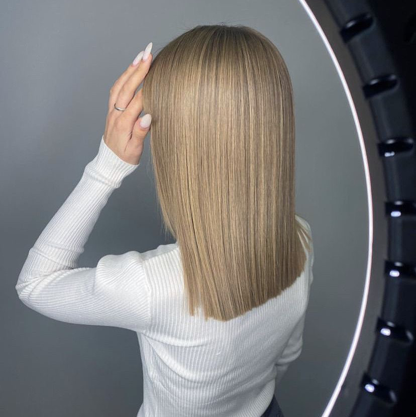 Акция 🎁Airtouch на волосы средней длины до плеч + ровный срез в подарок