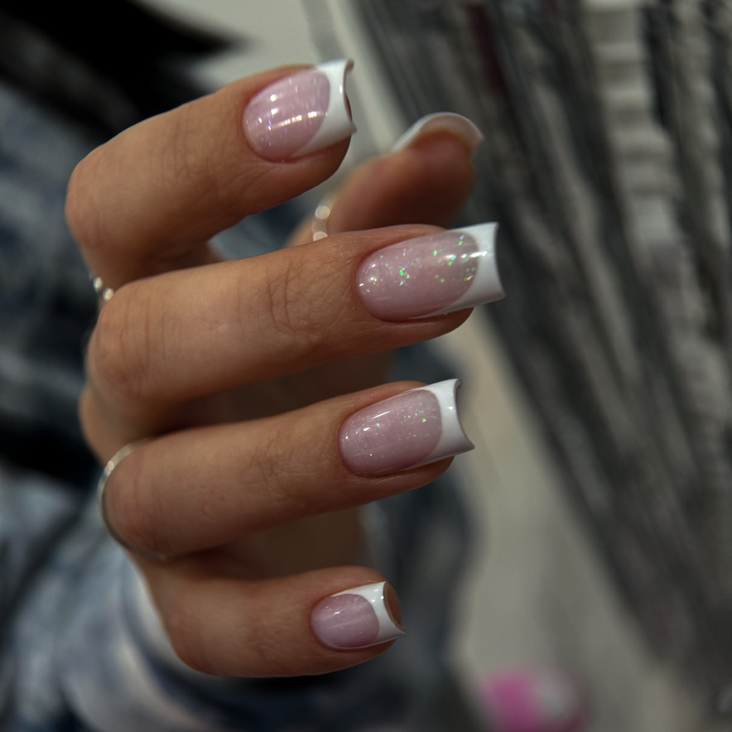 Маникюр с покрытием и дизайном