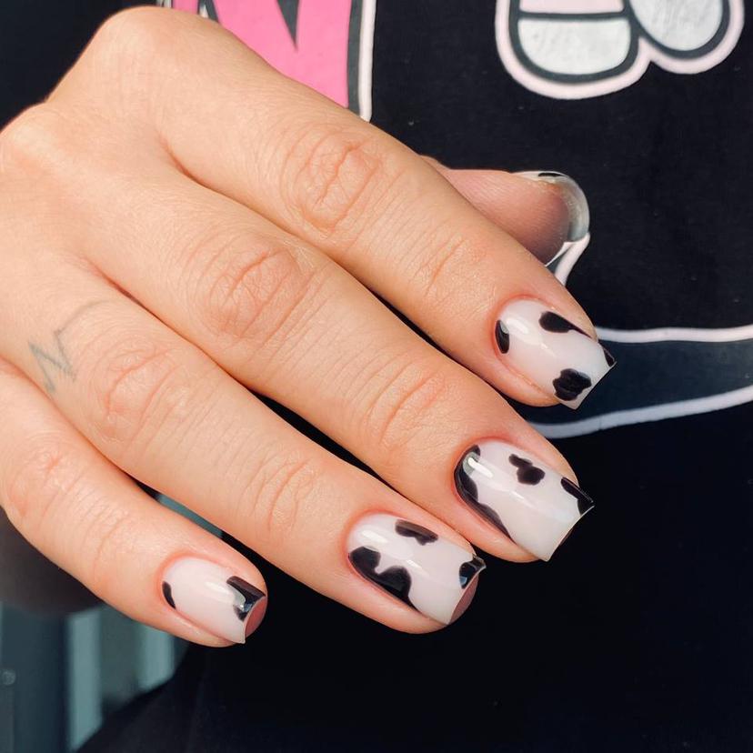 Маникюр с однотонным покрытием