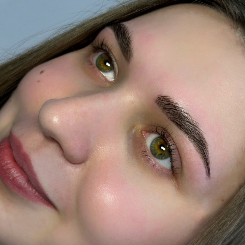 Set 2: Долговременная укладка бровей с окрашиванием + Ламинирование верхних ресниц