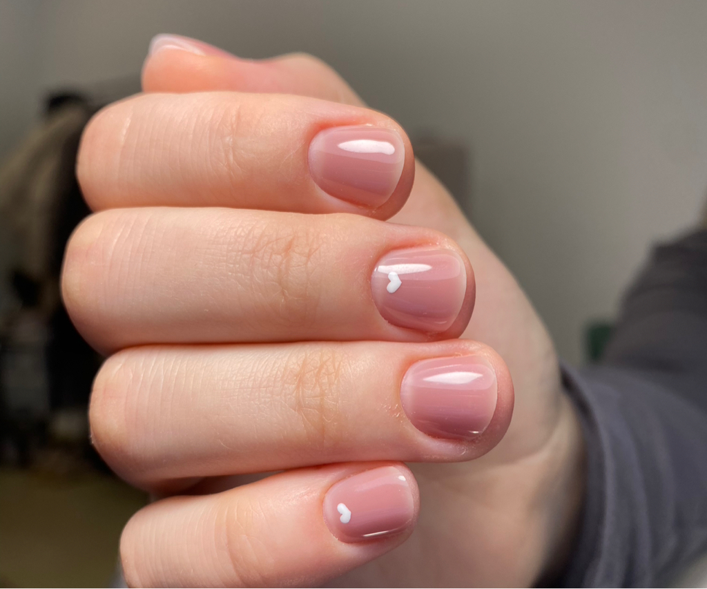 Маникюр,однотонное покрытие гель лак (без снятия)