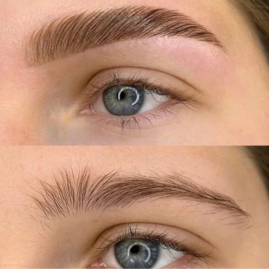 Коррекция + окрашивание бровей