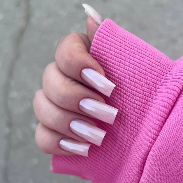 Наращивание ногтей без дизайна | Nail gel building without any design