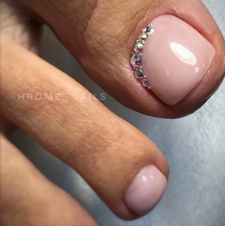 Экспресс педикюр +покрытие гель лак ( обработка пальчиков и покрытие)