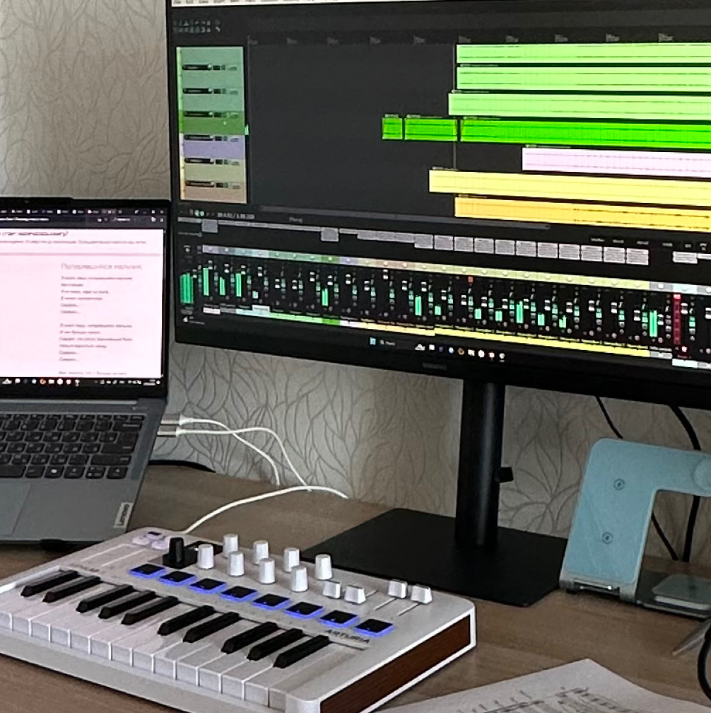 Обучение работе с DAW (музыка в программе)