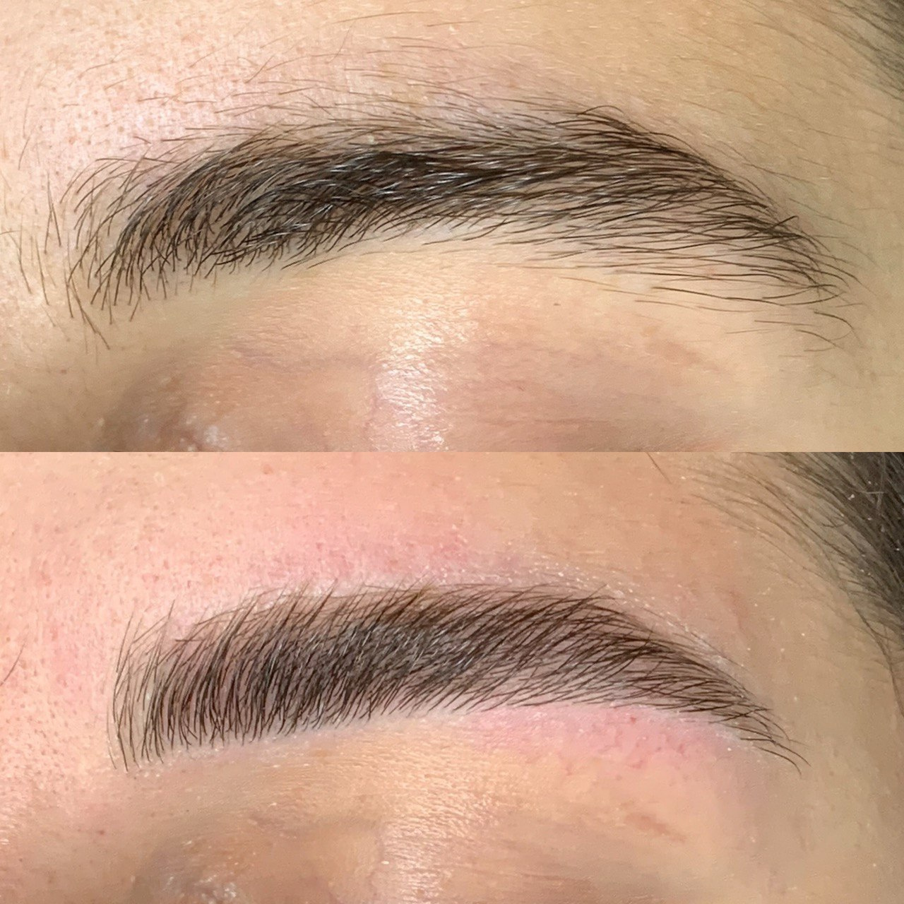 Коррекция бровей без окрашивания