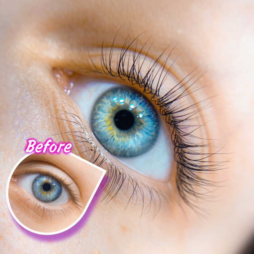 Ламинирование ресниц + окрашивание + ботокс