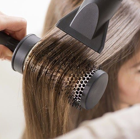 Укладка феном