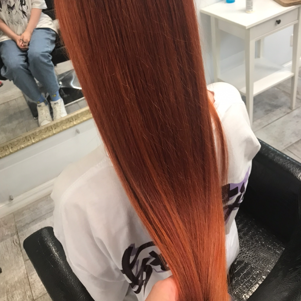 Окрашивание волос в один тон ,ниже лопаток