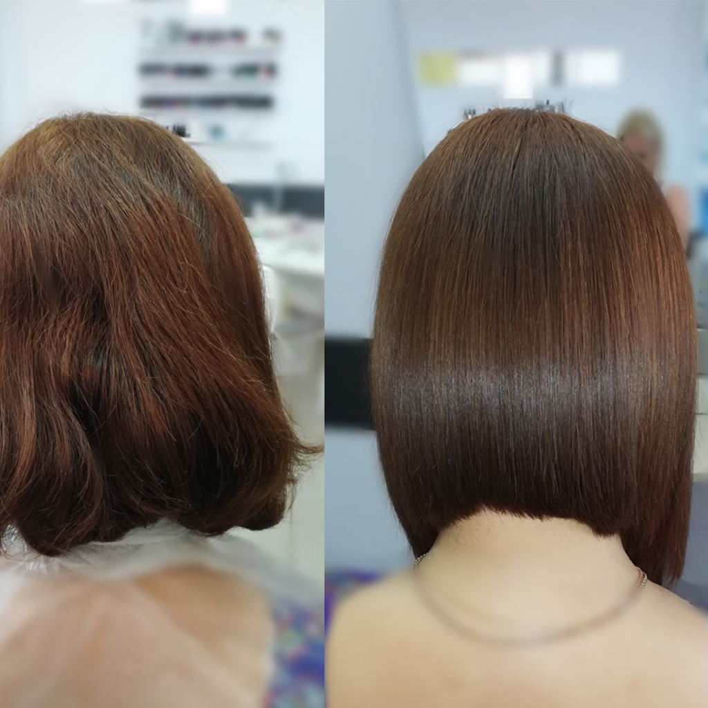 Холодный ботокс короткая длина волос