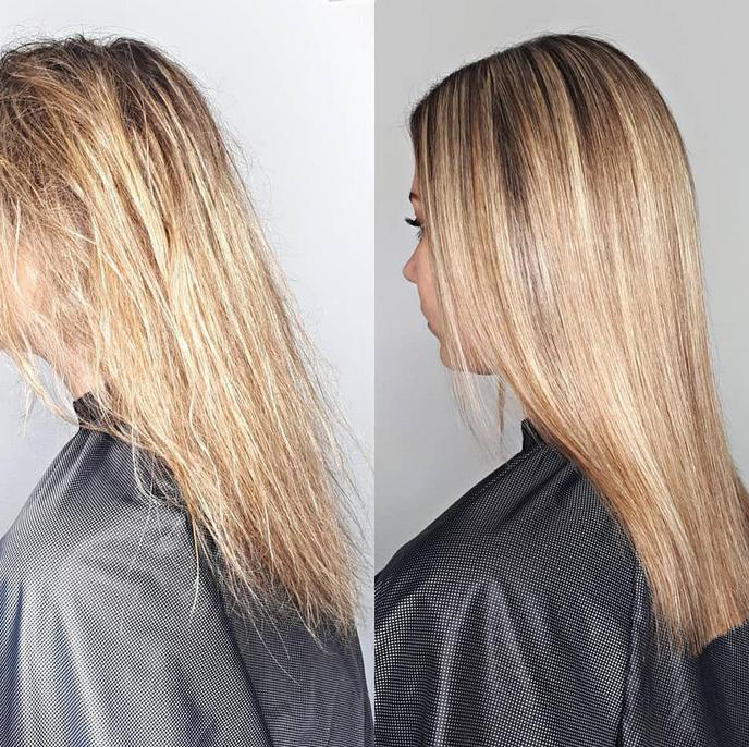 Холодный ботокс волосы средней длины