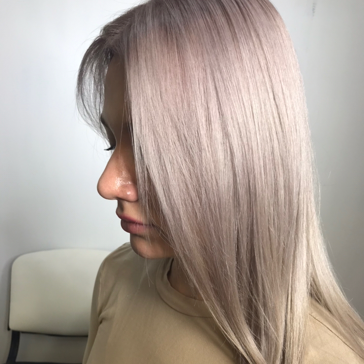 Мытье головы + сушка по форме женская  длина ниже плеч