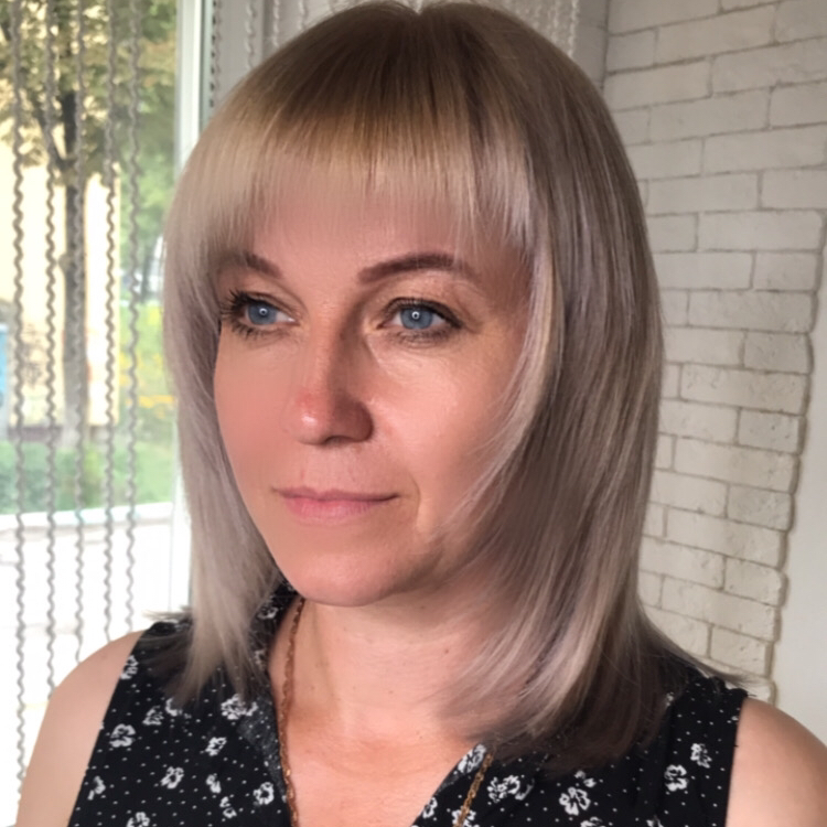 Окрашивание блонд без  обесцвечивания средняя длина