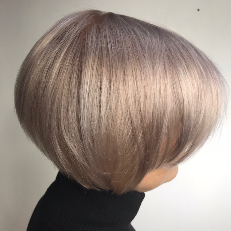 Окрашивание блонд без обецвечивания короткая длина