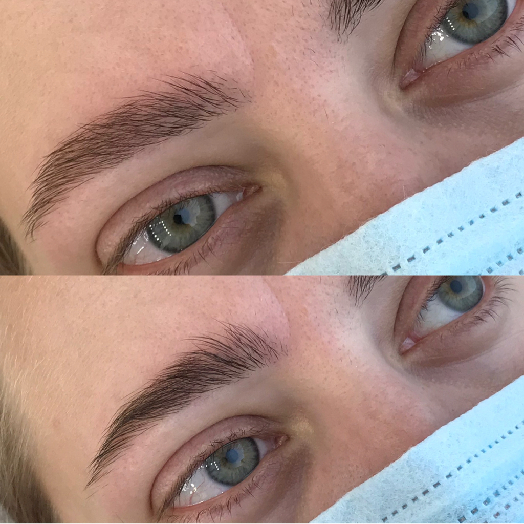 Женская коррекция бровей