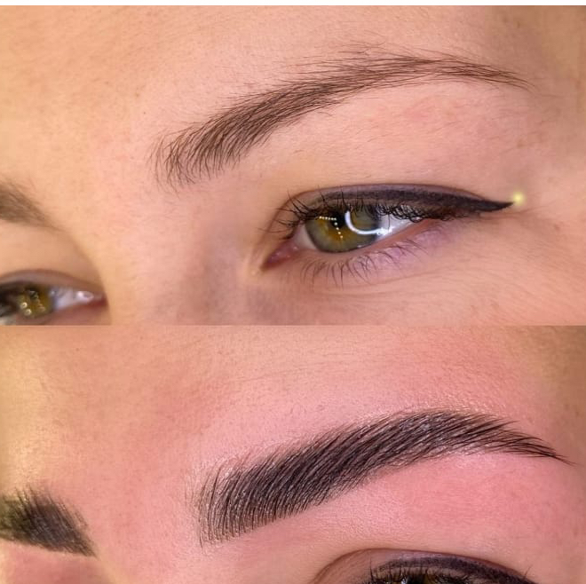 Окрашивание бровей