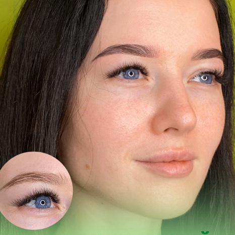 Окрашивание бровей краской