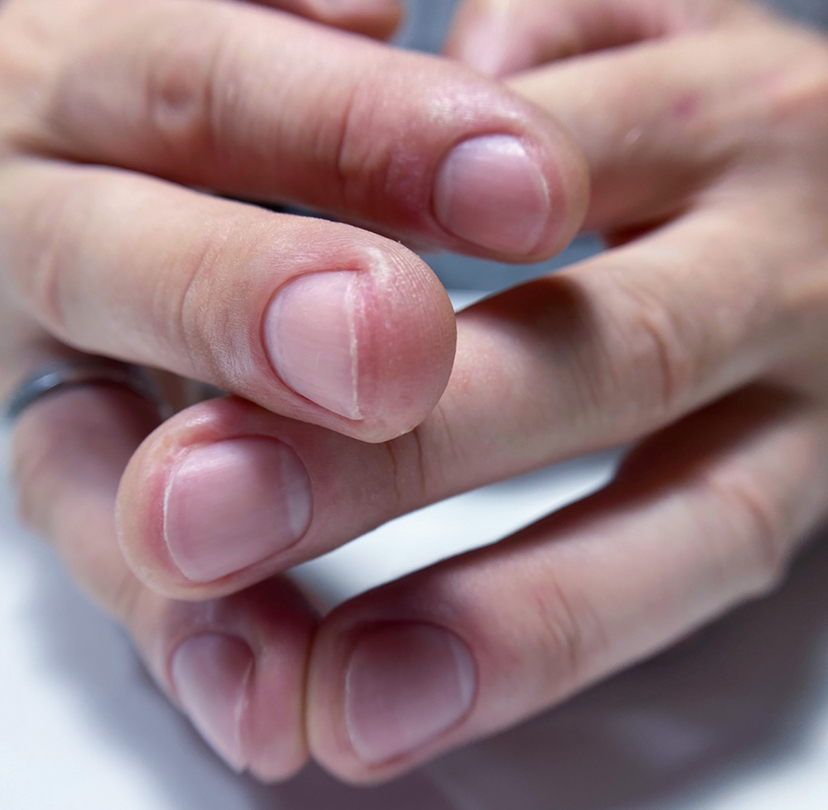 Маникюр комбинированный мужской