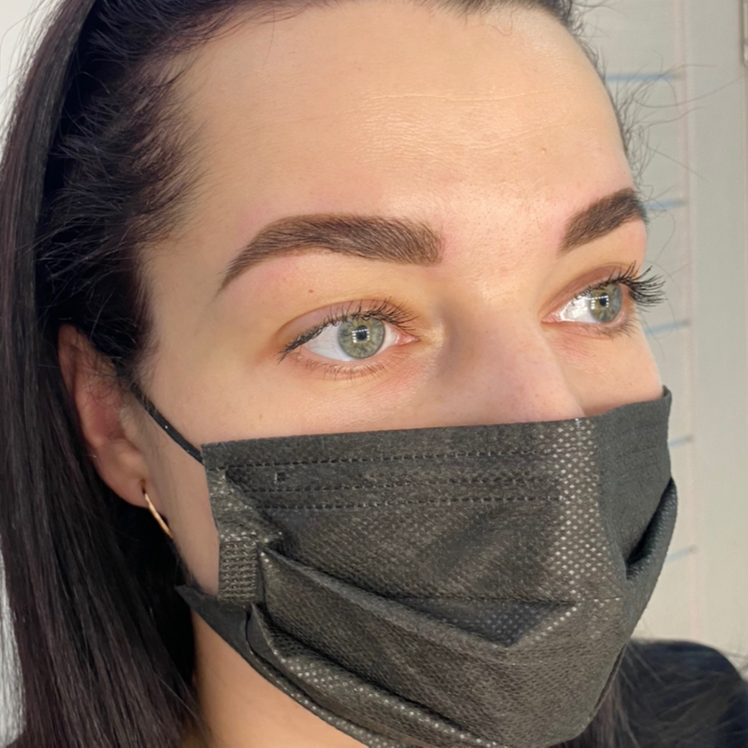 Архитектура бровей бровей воск/ пинцет + окрашивание