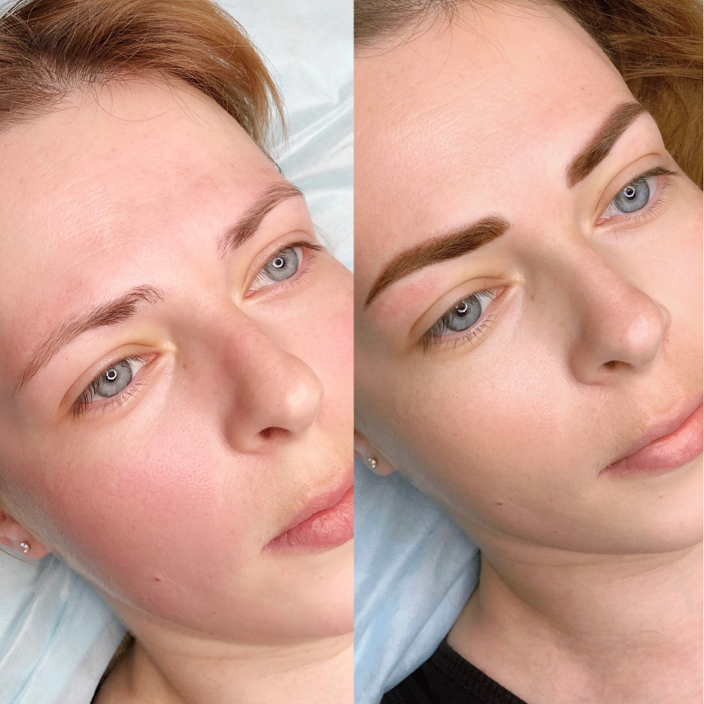 Перманентный макияж бровей