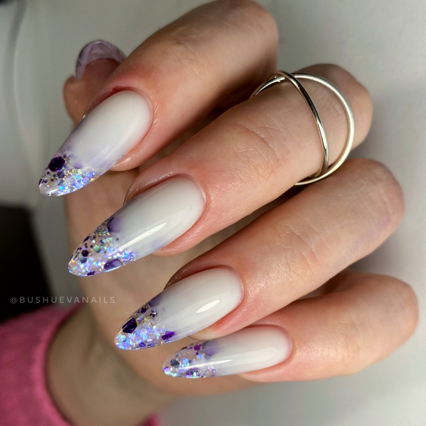 Наращивание ногтей на нижние формы