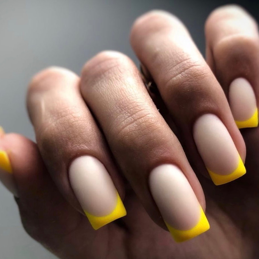 Маникюр с укреплением + френч